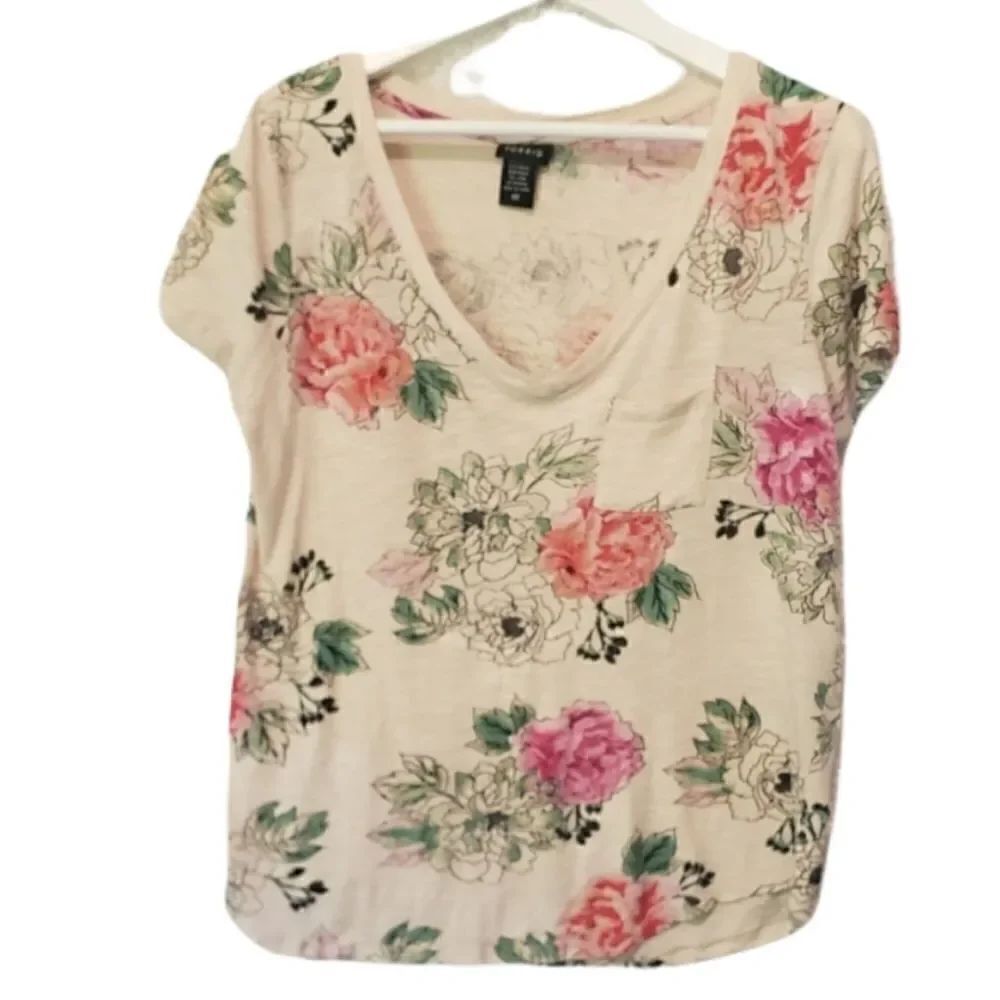 Torrid Floral Short Sleeve Tee
